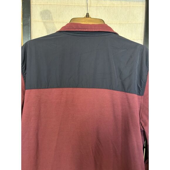 Tommy Hilfiger Burgundy Navy Zip L/G Streetwear Y2K Track Jacket - Picture 11 of 12